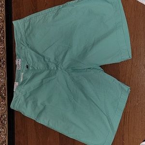 Saddlebred ComfortFlex aqua flat front 9"  shorts Stretch Classic Fit  36W NEW…